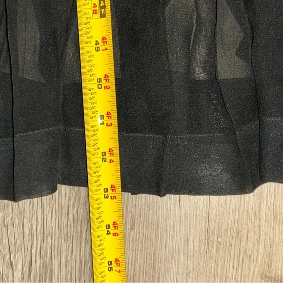 Carmen Marc Valvo Black Sheer Maxi Dress - Picture 6 of 6